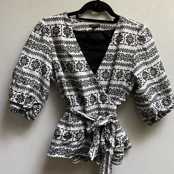 Ann Taylor Tops - Ann Taylor Belted Dobby Wrap Sz XS